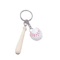 Portable Mini Wooden Baseball Bat And Baseball Keychain