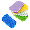 Honeycomb Pattern Silicone Ice Cube Tray With Lid