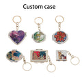 Full Color Folding Mirror Keychain Makeup Mirror W/ Keyring