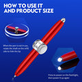 Rotatable Pen with LED Light
