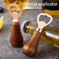 Stainless Steel Bottle Opener With Wooden Handle