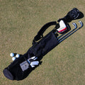 Black Lightweight Golf Bag with Cushioned Shoulder Strap