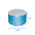 Mini Led Aluminum Round Bluetooth Wireless Speaker
