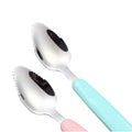 Stainless Steel Baby Dual-Headed Fruit Puree Scraping Spoon