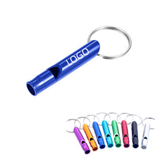 Aluminum Emergency Whistle with Keychain Ring