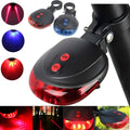 Led Bike Tail Lamp Night Riding Laser Light