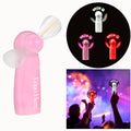 Smile Face LED Glow Light up Message Fan