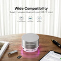 Portable Metal Bluetooth Speaker With Led Light