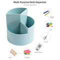 Desk 3 Slots 360-Degree Spinning Pencil Pen Holder