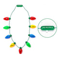 Led Light Up Christmas Bulb Necklace