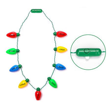 Led Light Up Christmas Bulb Necklace