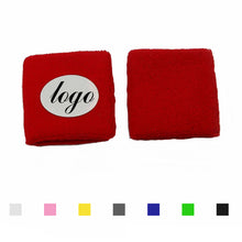 Cotton Sweat Wristband With Embroidery