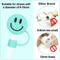Smile Face Straw Covers Silicone Customizable