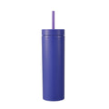 16 Oz Double Layer Plastic Straw Cup