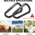 Custom Logo Aluminum Carabiner Keychain Clips