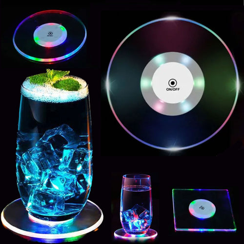 Acrylic Led Flash Drinks Coaster