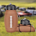 Foldable Silicone Football Water Bottle for Kids