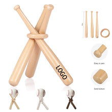 Wooden Baseball Stand Holder