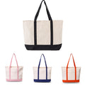 Canvas Tote Bag With External Pocket