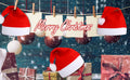 Christmas Cozy Plush Red And White Holiday Hat