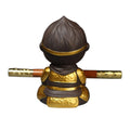 Wooden Pen With Incense Burner And Monkey Sculpture