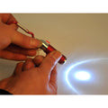 Mini Retractable Led Flashlight With Carabiner Clip