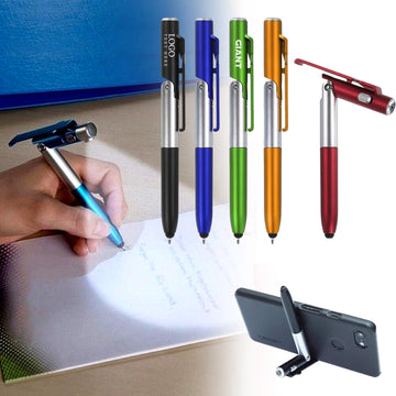 Multifunction Touch Screen Ballpoint Pen With Led Light