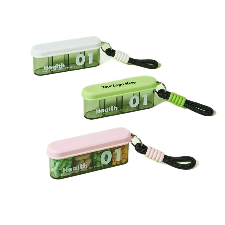Portable Rectangular Pill Organizer