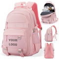 Pink College Laptop Backpack For Ladies