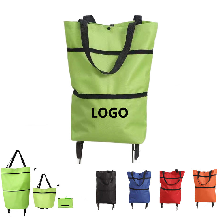 Portable Folding Shopping Cart Bag With Wheels