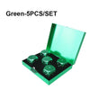 Portable Aluminum Alloy 5 Pcs Dice Game Set W/ Square Case