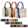 Canvas Bag With Ribbon Design