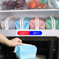 Microwavable Foldable Silicone Food Storage Bag W/ Carabiner