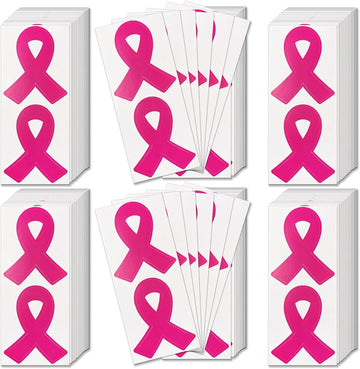Pink Ribbon Stickers Breast Cancer Awareness Stickers