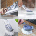 Multi-Use Kitchen Scrub Brush With Liquid Dispenser