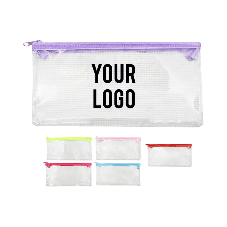 Zippered Mesh Pencil Pouch