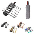 Stainless Steel Tableware Set w/Felt Bag