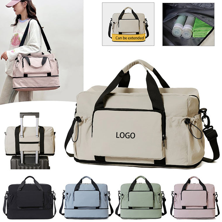 Women Waterproof Expandable Gym Bag Travel Luggage Organizer