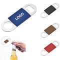 Stainless Steel Beer Bottle Opener With Leather Handle