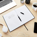A5 Simple Soft Leather Striped Business Office Notebook