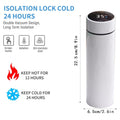 17Oz Smart Water Bottle Stainless Steel Vacuum Flask