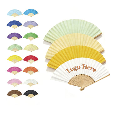 Bamboo Folding Hand Fan With Lightweight Silent Cooling