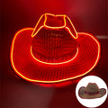 Led Glow Cowgirl Boy Hat With Black Band