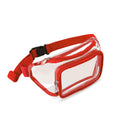 Clear PVC Waist Pack With Zipper Pocket