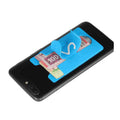 U-Shape Cell Phone Back Stick Silicone Card Holder Stand