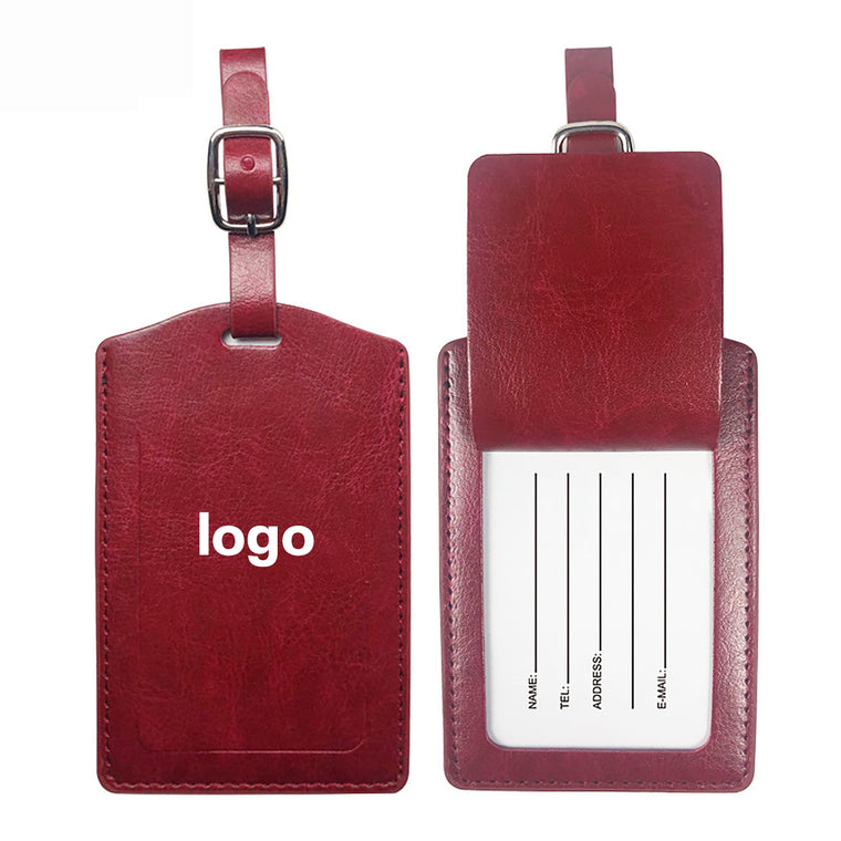 Artificial Leather Luggage Tag For Suitcase Travel Bag