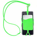 Silicone Neck Card Holder Cell Phone Lanyard Card Sticker