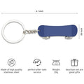 Creative Metal Skateboard Shape Keychain Gift Hanging