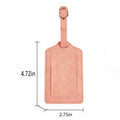PU Leather Luggage Tag with Customizable Logo for Travel