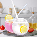 22Oz Fishbowl Shaped Reusable Drinking Party Cups( Ocean)